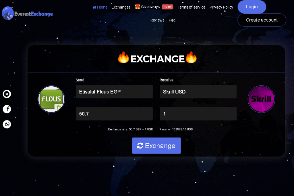 أفضل موقع تبادل عملات في 2025 – Everest Exchange موثوق وسريع