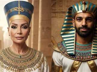 صورة توضح نتيجة تحويل الوجه إلى صورة فرعونية باستخدام الذكاء الاصطناعي بشكل إبداعي ومجاني.