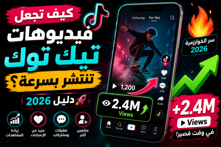 كيف تجعل فيديوهات تيك توك تنتشر بسرعة؟ أفضل أسرار خوارزمية تيك توك 2026