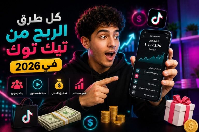 كيفية الربح من تيك توك في 2026؟ شرح الطرق المتاحة للمبتدئين