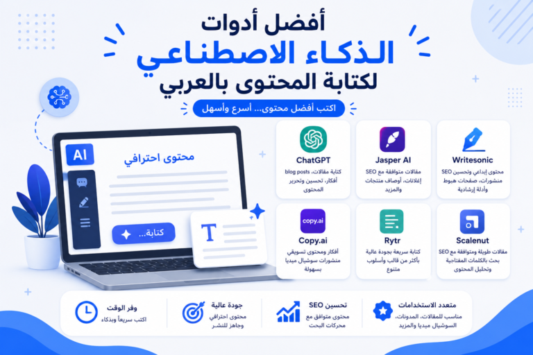 أفضل أدوات الذكاء الاصطناعي لكتابة المحتوى بالعربي