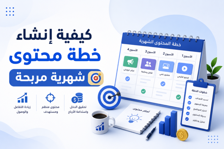 كيفية إنشاء خطة محتوى شهرية مربحة